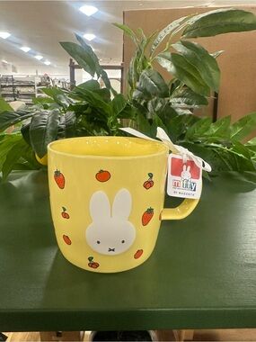 miffy Yellow Ceramic Cup with Fruit Accents